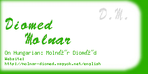 diomed molnar business card